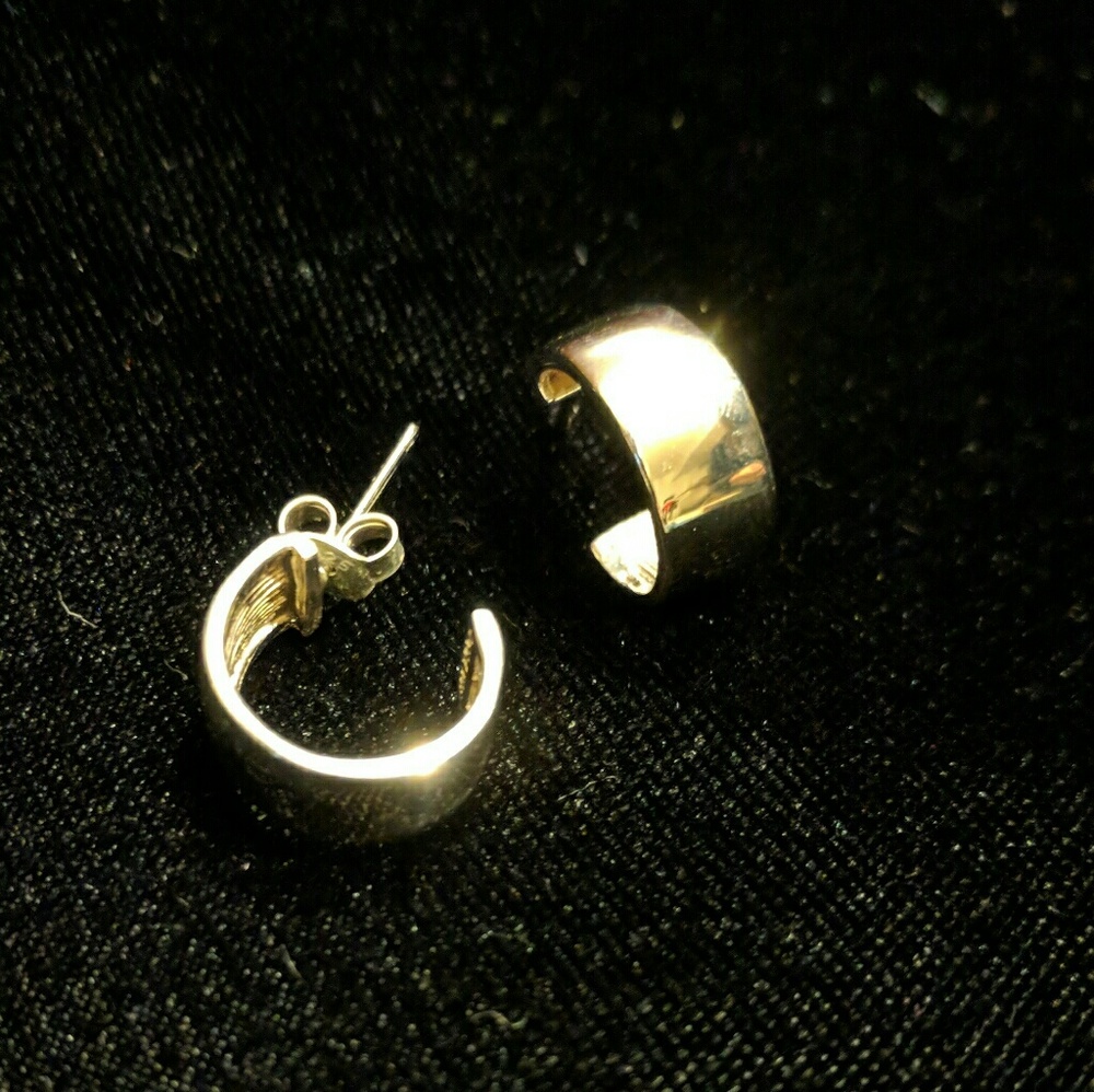 Sterling Signatures Silver Hoop Earrings